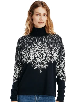 Dale of Norway Rosendal Women's Sweater Navy Offwhite Best