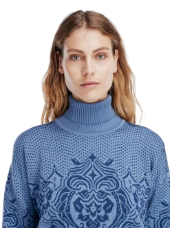 Dale of Norway Rosendal Women's Sweater Blueshadow Indigo New