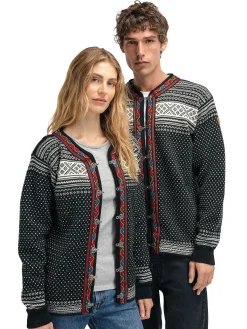 Dale of Norway Setesdal Lusekofte Jacket - Norwegian Wool Black Offwhite Flash Sale