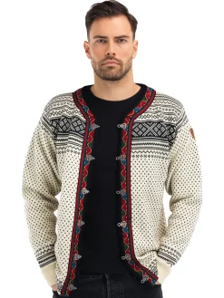 Dale of Norway Setesdal Lusekofte Jacket - Norwegian Wool Offwhite Black Cheap