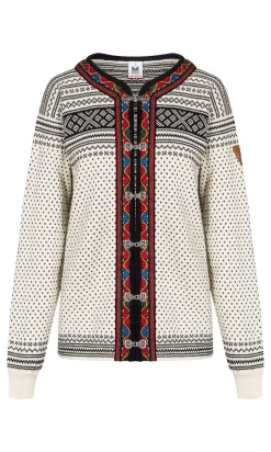 Dale of Norway Setesdal Lusekofte Jacket - Norwegian Wool Offwhite Black Cheap