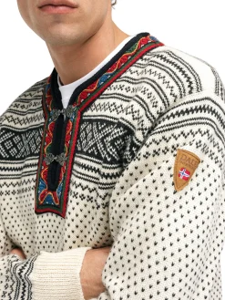 Dale of Norway Setesdal Sweater - Norwegian Wool Offwhite Black Online