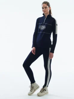 Dale of Norway Spirit Women's Leggings - Superfine Merino Navy Offwhite Sale