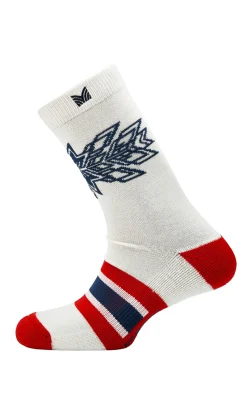 Dale of Norway Spirit Wool Socks Offwhite Navy Raspberry Cheap