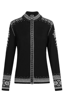 Dale of Norway 140Th Anniversary Women's Wool Jacket Black Offwhite Smoke Online