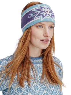 Dale of Norway Tindefjell Unisex Merino Wool Headband Darkpurple Iceblue Store