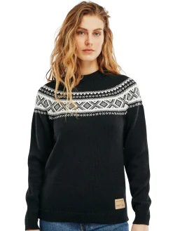 Dale of Norway Vagsoy Women's Wool Sweater Black Offwhite Online