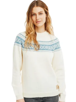 Dale of Norway Vagsoy Women's Wool Sweater Offwhite Blueshadow Hot