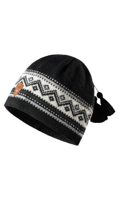 Dale of Norway Vail Hat - Norwegian Wool Black White Grey Sand Cheap
