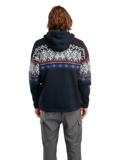 Dale of Norway Vail Weatherproof Men's Norwegian Wool Hoodie Navy Indigo Blueshadow Sale