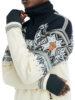 Dale of Norway Vail Weatherproof Men's Sweater - Norwegian Wool Offwhite Smoke Navy Blue Online