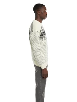 Dale of Norway Valloy Men's Wool Sweater Offwhite Black Online