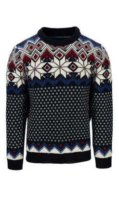Dale of Norway Vegard Men's Knit Sweater Navy Offwhite Ultramarin Rasb Discount