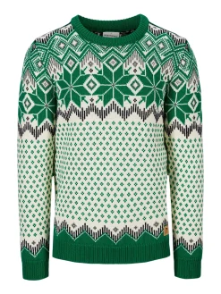 Dale of Norway Vegard Men's Knit Sweater Brightgreen Offwhite Fashion