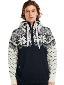 Dale of Norway Vegard Weatherproof Men's Hoodie - Norwegian Wool Navy Offwhite Smoke Cheap