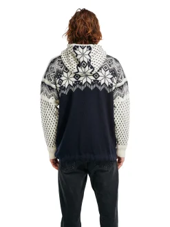 Dale of Norway Vegard Weatherproof Men's Hoodie - Norwegian Wool Navy Offwhite Smoke Cheap