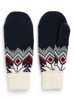 Dale of Norway Vilja Unisex Merino Wool Mittens Navy Offwhite Raspberry Cheap