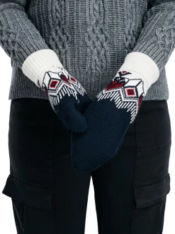 Dale of Norway Vilja Unisex Merino Wool Mittens Navy Offwhite Raspberry Cheap