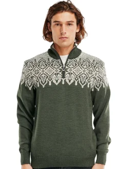 Dale of Norway Winterland Men's Merino Wool Sweater Dark Green Fashion