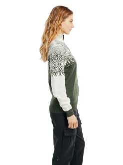 Dale of Norway Winterland Women's Merino Wool Sweater Dark Green Sale