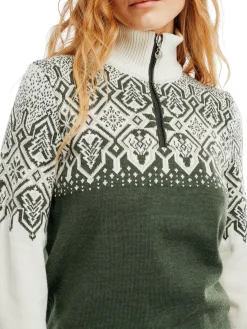 Dale of Norway Winterland Women's Merino Wool Sweater Dark Green Sale