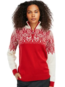 Dale of Norway Winterland Women's Merino Wool Sweater Raspberry New